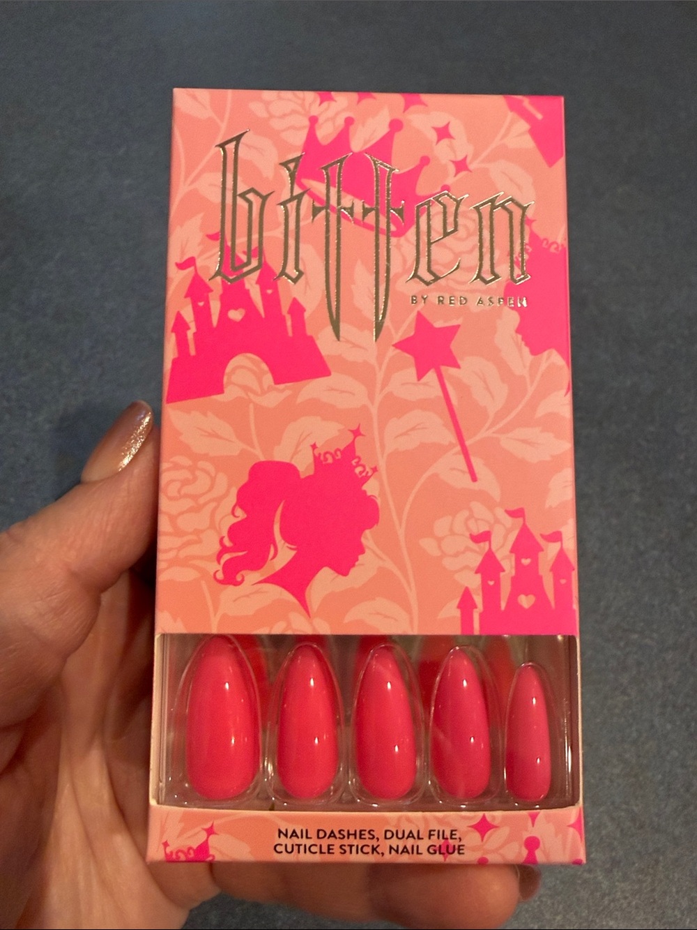 Bitten Pink Press-On Nails – Salon-Ready Nail Dashes